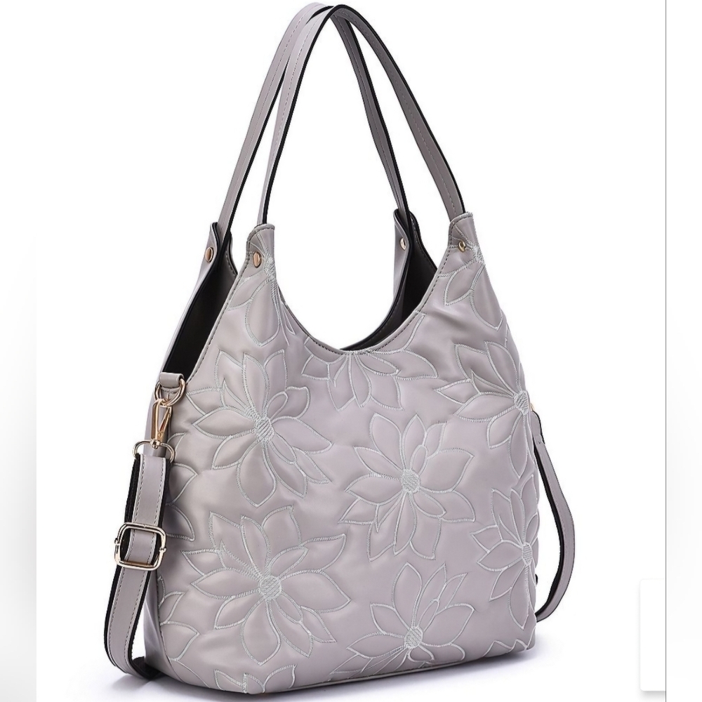 SOLD Mellow World Jae Structured Floral Hobo Bag - Picture 5 of 10